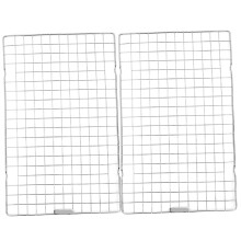 2pcs Steel Cooling Rack for Baking Tray, 16 x 10 Inch Non-Stick Oven Grilling and Roasting Rack