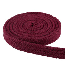 10mm Cotton Rope 5m Multicolor Hollow Flat Twisted Cord for DIY Home Crafts, Pants, Shoes, and Cap Decoration