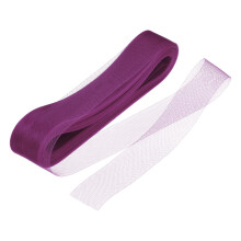 50 Meter Stiff Horsehair Braid 5 cm Wide Dark Pink for Sewing Polyester Bones Wedding Dress and Dance Costume Accessories