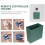 Wall Mounted Storage Box Abs Plastic 3.9x3.5in 10
