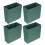 Wall Mounted Storage Box Abs Plastic 3.9x3.5in 3