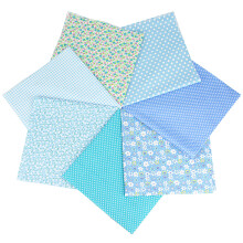 7pcs Quilt Fabric Squares 20x20 Printed Cotton for DIY Sewing Craft Patchwork and Scrapbooking Projects