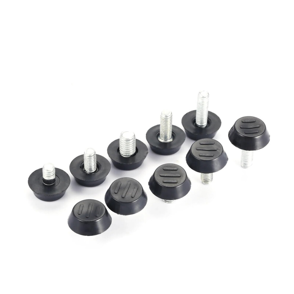 M6 M8 Thread Adjustable Table Desk Glide Legs 10 Pack Metal Furniture Leveling Feet 14Mm Screw-On Pads 6447073839153