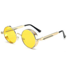 Vintage Steampunk Retro Metal Round Circle Frame Sunglasses TW