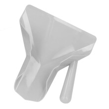 French Fries Scoop - Food Grade Non-Slip Kitchen Utensil with Right Handle, Durable Spatula for Frying and Serving