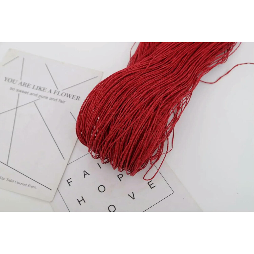 Bast-Papiergarn 500G 600M Natural Paper Yarn For Hats Handbags Baskets Crochet Knitting In 23 Colors 6482260867755