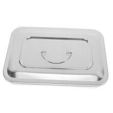Stainless Steel Storage Box - Rectangular Medical Storage Container, Disinfectant Box, Silver, Durable Design