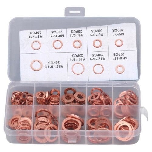 Oil Drain Plug Washer 200pcs Oil Drain Plug Gasket DIY Processing Washer