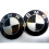 2 x BMW CARBON BLACK LOGO DIAMETER 82mm TRUNK + HOOD 1