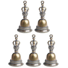 5Pcs Messing Hand Glocke Vintage Stil Handheld Glocke Ritual Handheld Glocke Decor