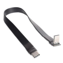 USB 3.1 Typ C auf Typ C Verlängerungskabel 90 Grad Adapter FPC FPV Flachbandkabel USB C 3a 10gbpAM
