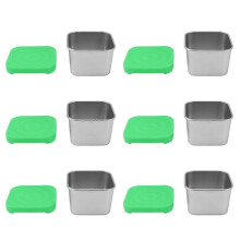 Soßenbecher, 304 Edelstahl, versiegelt, auslaufsicher, für Salatdressing, für Mittagessen, Picknick,