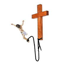 geeignet für Bungee-Jumping, Jesus, religiöse Dekorationen, Bungee-Jumping, Jesus, hängendes Dekor –