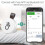 Drahtloses Thermometer-Hygrometer, Oria Mini Bluetooth 5.0 Feuchtigkeitstemperatursensor mit Datenex 2