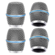 Geeignet für 4-teilige Mikrofon-Windschutzköpfe, Mikrofon-Ball-Mesh-Grill, Ersatz für Gesangsmikrofo