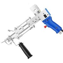 (240V, Blue) Electric 2in1 Carpet Tufting Gun Carpet Weaving Flocking Machines DIY Loop Pile/Cut Pile 110-240v Household Weaving Machine Pink
