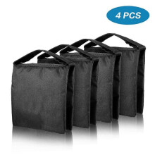 (4pcs) Heavy Duty Sand Bag Photography Black Sandbags Use For Background Backdrop Stand Photo Studio Boom Arm Cantilever Light Tripod