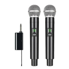geeignet für Drahtlose Mikrofon Professionelle UHF Aufnahme Karaoke Handheld 2 Kanal Lithium-Batteri