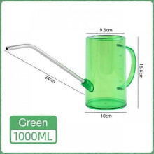 (green) Long Mouth Watering Can Plastic Plant Sprinkler Potted Irrigation Practical Plant Flowers Watering Can Gardening Home Irrigation