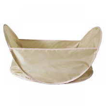 (Khaki) Portable Folding Pet Shearing Basket for Shaving Trimming Cleaning Dog Long Hair Home Pet Grooming Cleaning Supplies