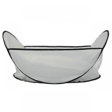 (Light Grey) Portable Folding Pet Shearing Basket for Shaving Trimming Cleaning Dog Long Hair Home Pet Grooming Cleaning Supplies