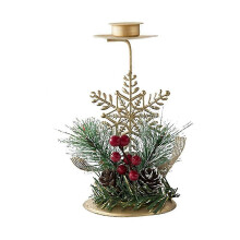 Weihnachten Goldener Eisen Kerzenhalter Fenster Tischdekoration Weihnachtsfeiertagsdekoration Produk