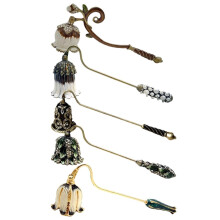 Candle Snuffer Pack of 5 Vintage Metal Enamel Handle Wick Snuffer Flower Design Mix Colour for Home Decor
