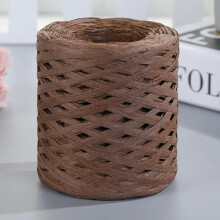 Natural Bast Straw Paper Twine 200m Roll, Handmade Colorful Knitting Cord for Crochet Cushions, Bags, and Baskets