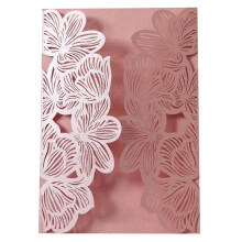Wedding Gift Card Birthday Invitation 10 Pieces White Paper Greeting Card Wedding Engagement Party Decor Pink