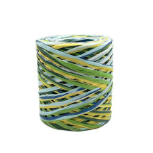 200m Roll Twisted Paper Twine for DIY Crafts, Gift Wrapping, Wedding Decor, Green Mix, Eco-Friendly Material