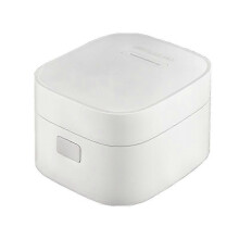 (white) 220V 3L Electric Low Sugar Rice Cooker Intelligent Multifunction Less Sugar Rice Cooking Pot With Timing &amp; Reservation Function