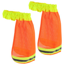 2Pièces Protection Cou Casque Orange À Réfléchissante
