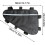 Electric Cycle Battery Bag - Waterproof Triangular Lithium Battery Storage Tray for E-Bike, Durable Battery Compartment 4