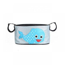 (dolphin bag, Gray) Baby Stroller Organizer Bag for Baby Carriage Bag Baby Pushchair Stroller Bag for Pram Organizer Travel Bags Kids Stroller Bag