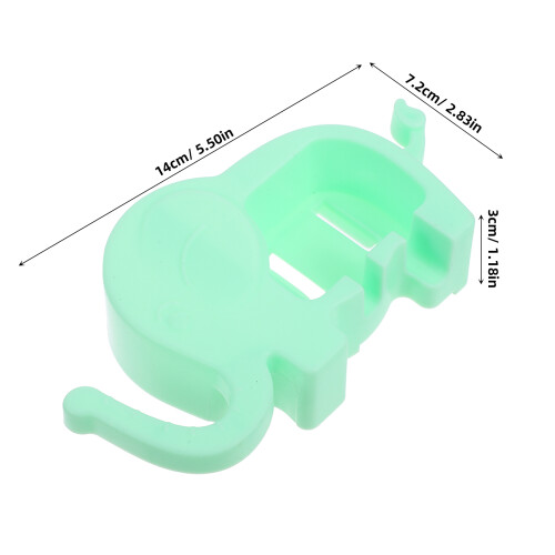 Toothbrush Holders Wall Mounted No Punch Plastic Blue 4pcs 1