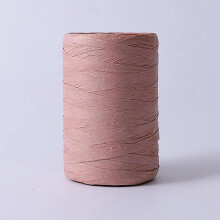 Natural Raffia Yarn 280 m Roll, Durable Band Rope for Hand Crochet Straw Bags and Women's Hats, Eco-Friendly Crafting Material