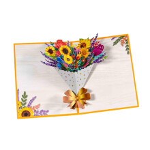 Mother's Day Greeting Card, Gift Card, Valentine's Day Card, Floral Design Card for All Occasions