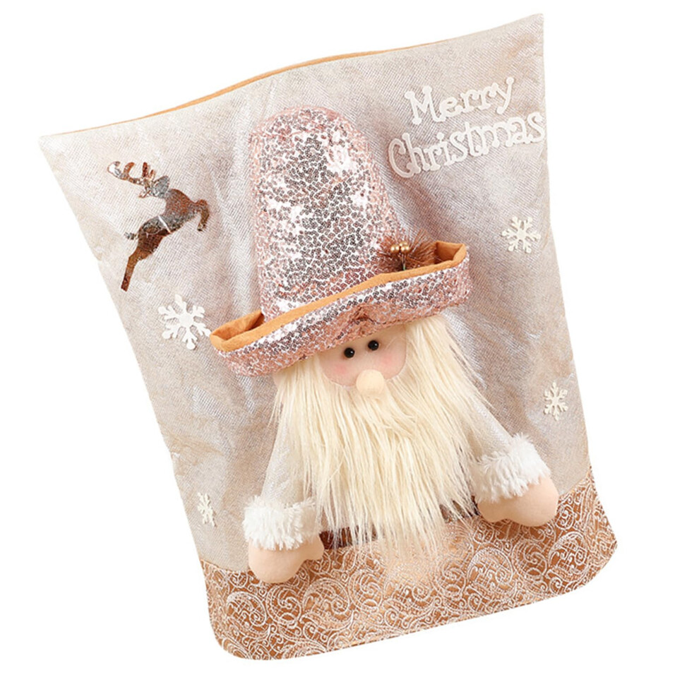 Festive Stick Chairs for Dining Room Christmas Holiday Chair Back Decorations with Santa Hat Slipcovers, Red and Green-image-OPC-PJWH9NB-NEW