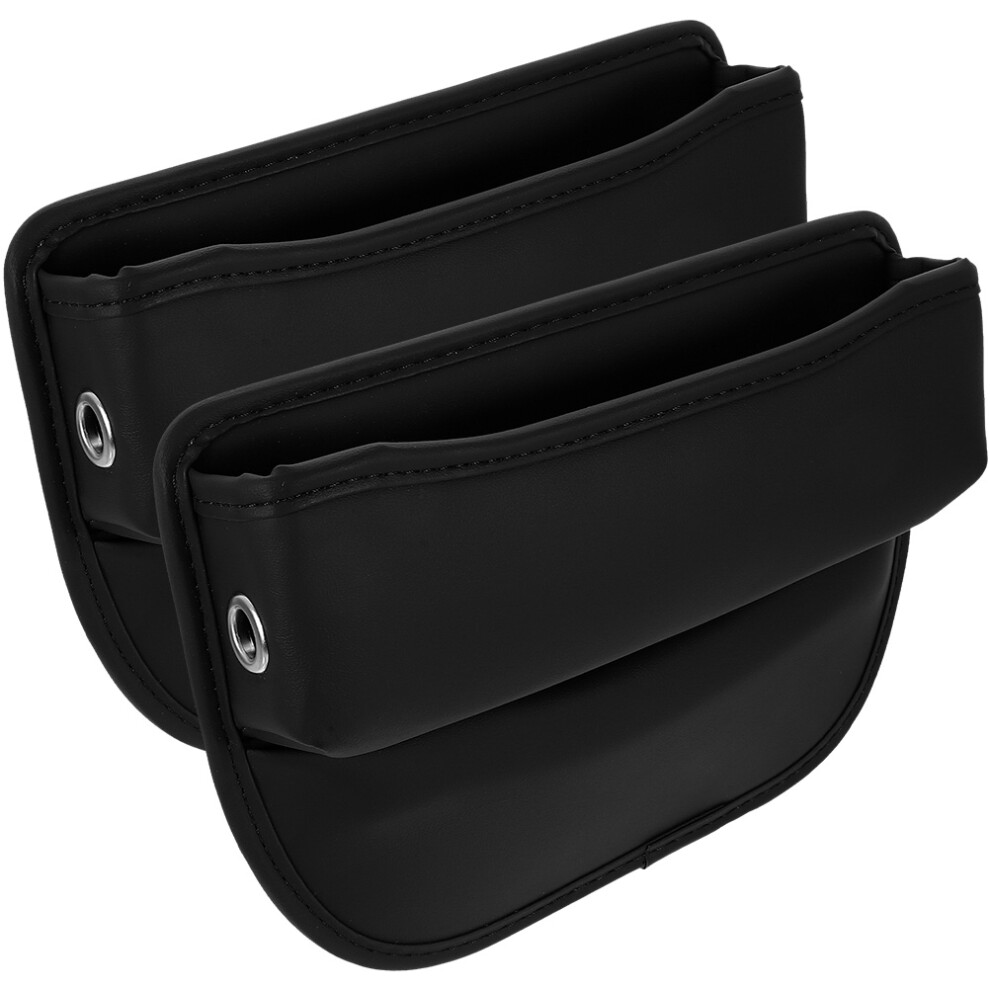 2Pcs Pu Leather Car Gap Filler Storage Box For Car Seat Organizer 3061186847282