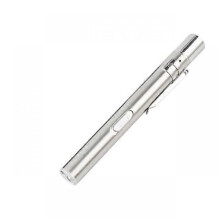 (White) USB Rechargeable Medical Handy Pen Light Mini Nursing Flashlight LED Torch Lamp With Stainless Steel Clip Pocket Led Flashlight