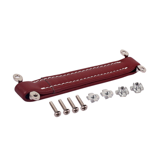 Durable Red Leather Handle Strap for Guitar Amp Speaker Cabinet