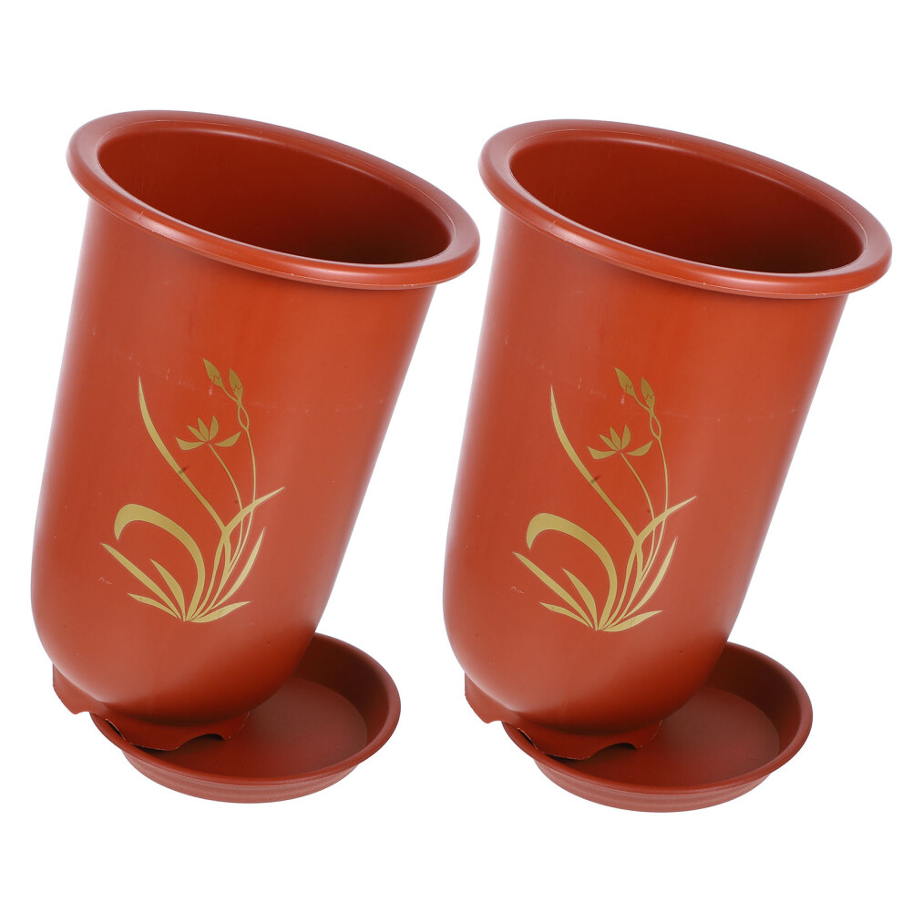 2pcs Flowerpot Resin Flower Bucket Succulents-image-OPC-PJWHG7G-NEW