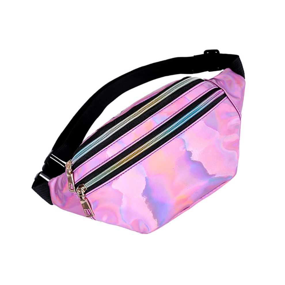 Masteelf Shiny Wasit Bag Woman's Waist Fashionable Travel Shopping Pink-image-OPC-PJWHQ7F-NEW