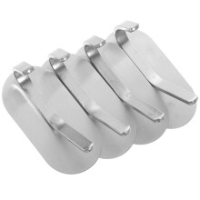4pcs Wall Hooks Stick Hooks For Hanging Bathroom Coat Towel Self Adhesive For Walls