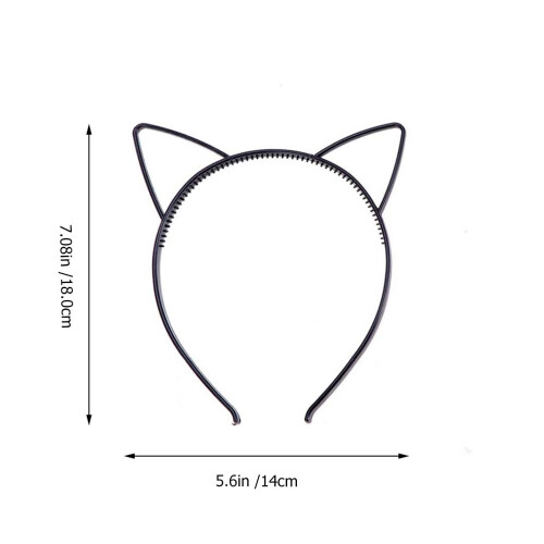 20pcs Cat Ears Headband Plastic Hair A084 2