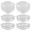 10Pcs Clear Acrylic Vr Headset Lens for 3D Glasses Replacement DIY Kit 6