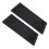 2pcs Rectangular Coffee Mat For Kitchen Counter Black Pvc 7