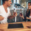 2pcs Rectangular Coffee Mat For Kitchen Counter Black Pvc 6