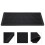 2pcs Rectangular Coffee Mat For Kitchen Counter Black Pvc 2