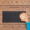 2pcs Rectangular Coffee Mat For Kitchen Counter Black Pvc 10